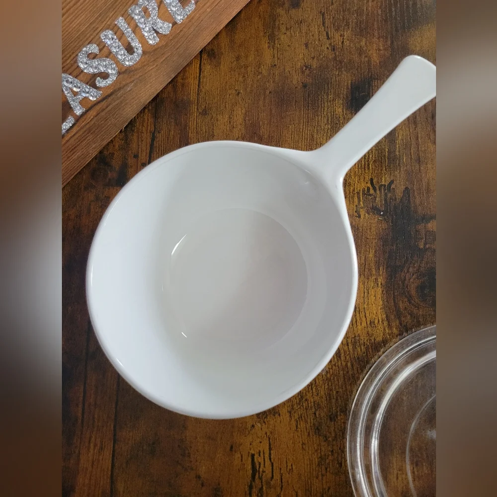 Vintage 1.5pint corningware White/blue  Saucepan Lid P-82-B